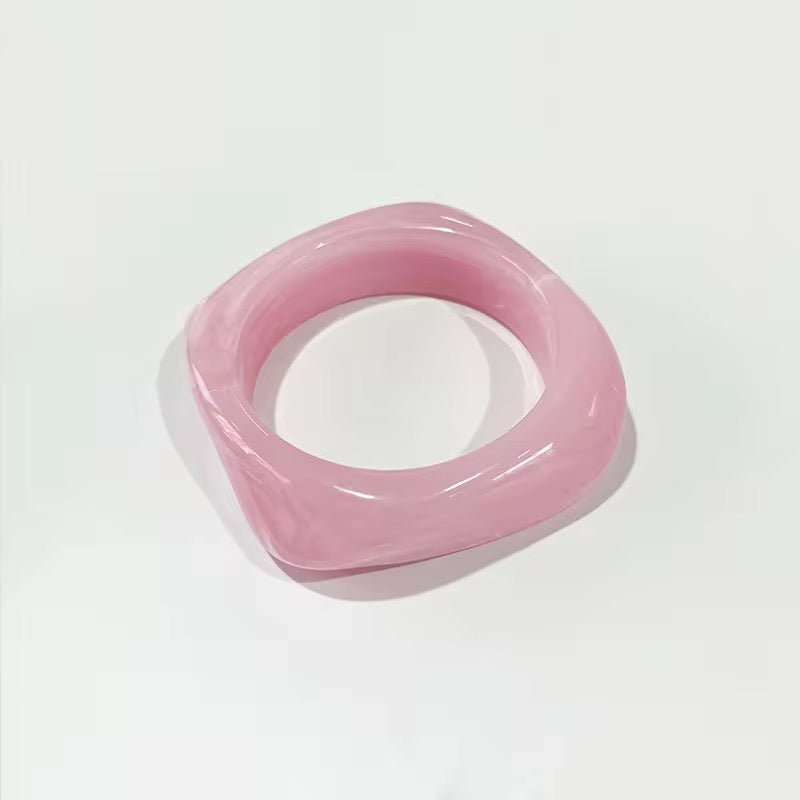 Colourful resin bangles