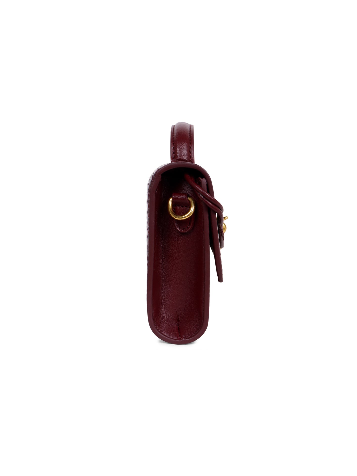 burgundy rizz bag