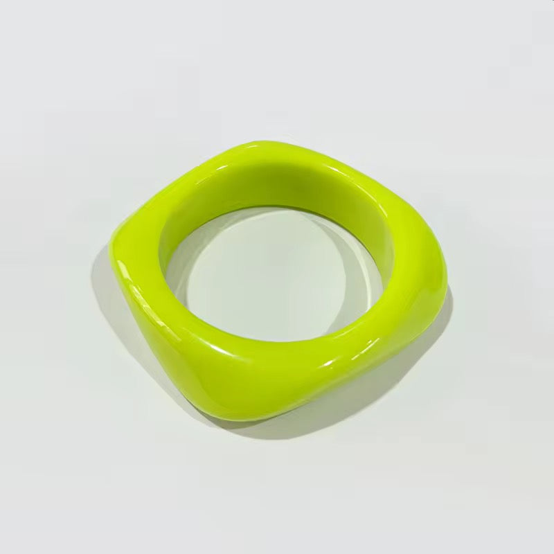 Colourful resin bangles