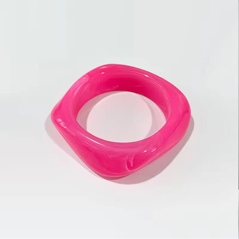 Colourful resin bangles