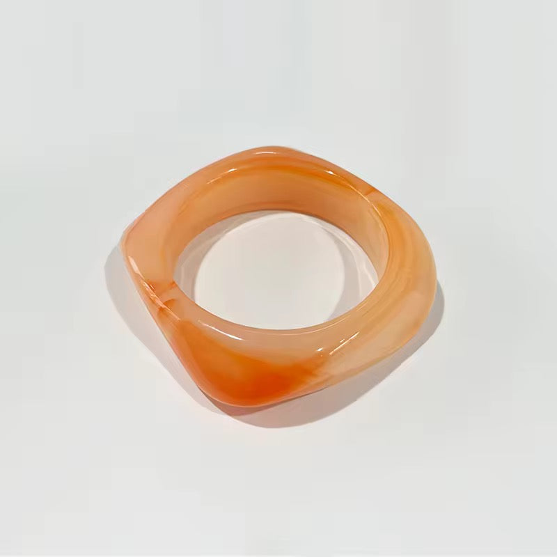 Colourful resin bangles