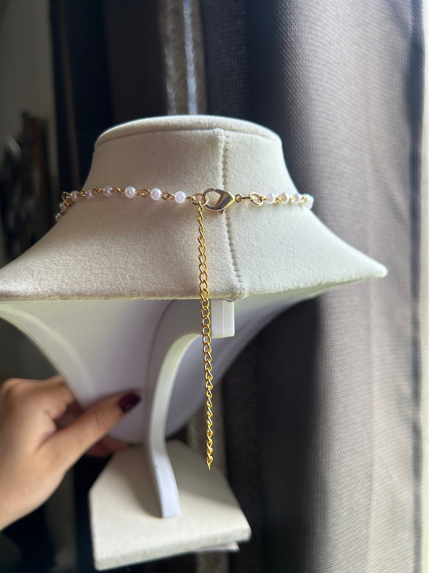 Luxury Pearl Layered Heart Necklace ✨