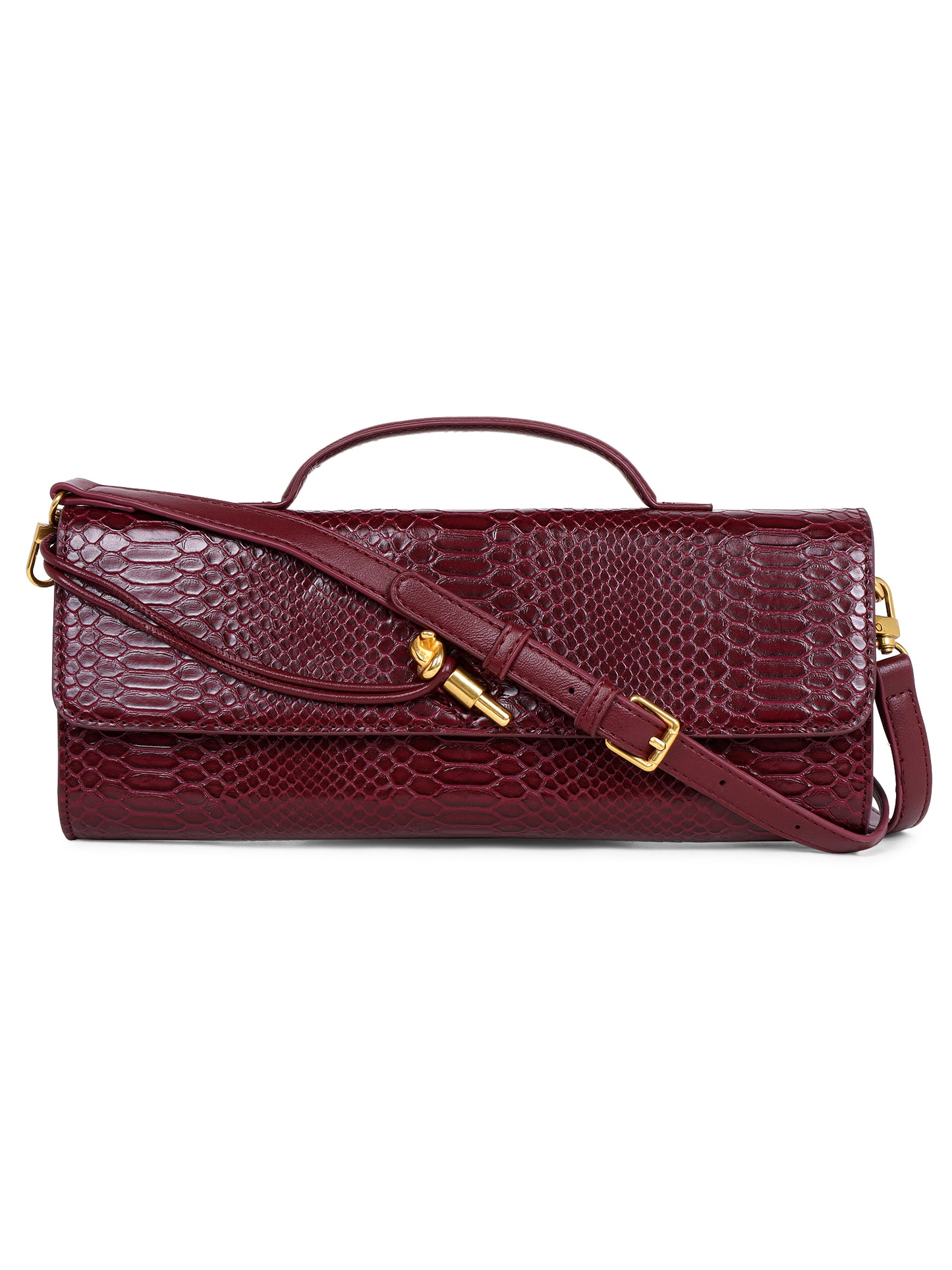 burgundy rizz bag