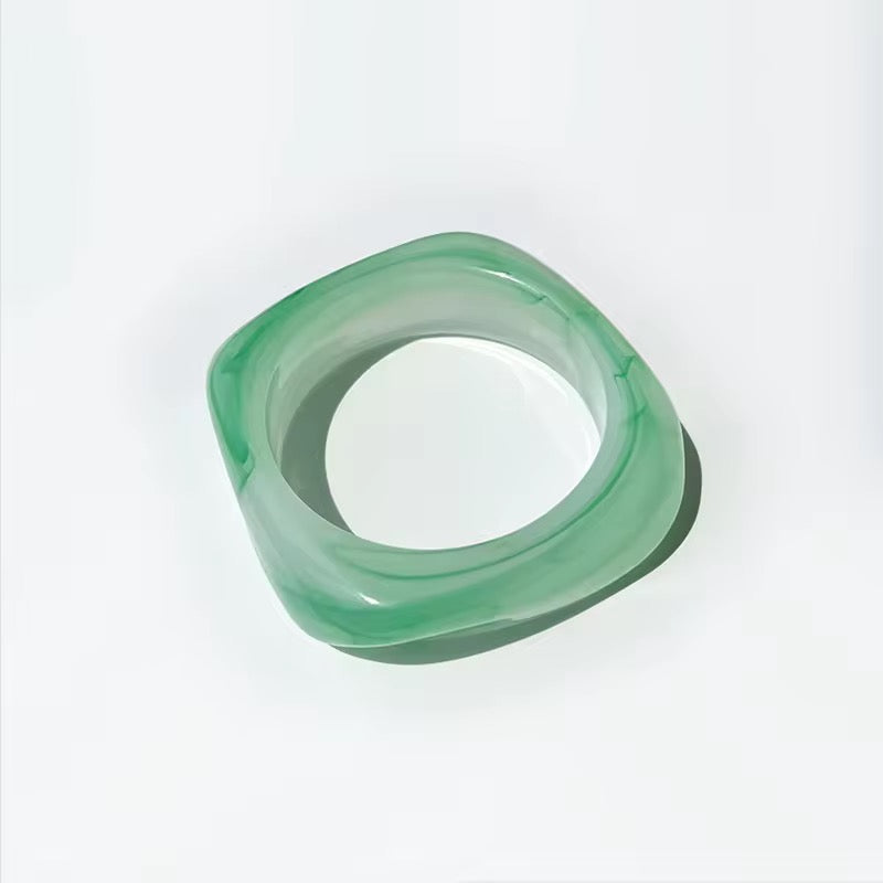 Colourful resin bangles
