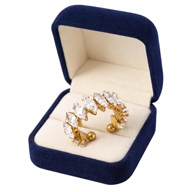 Luxury Marquise Crystal Adjustable Ring for Women