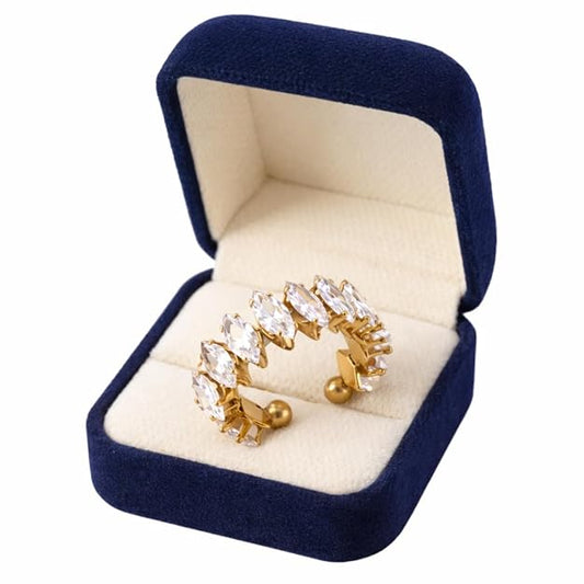 Luxury Marquise Crystal Adjustable Ring for Women