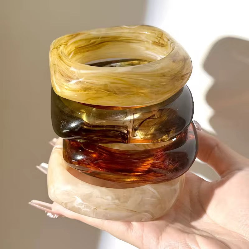 Neutral Resin bangles