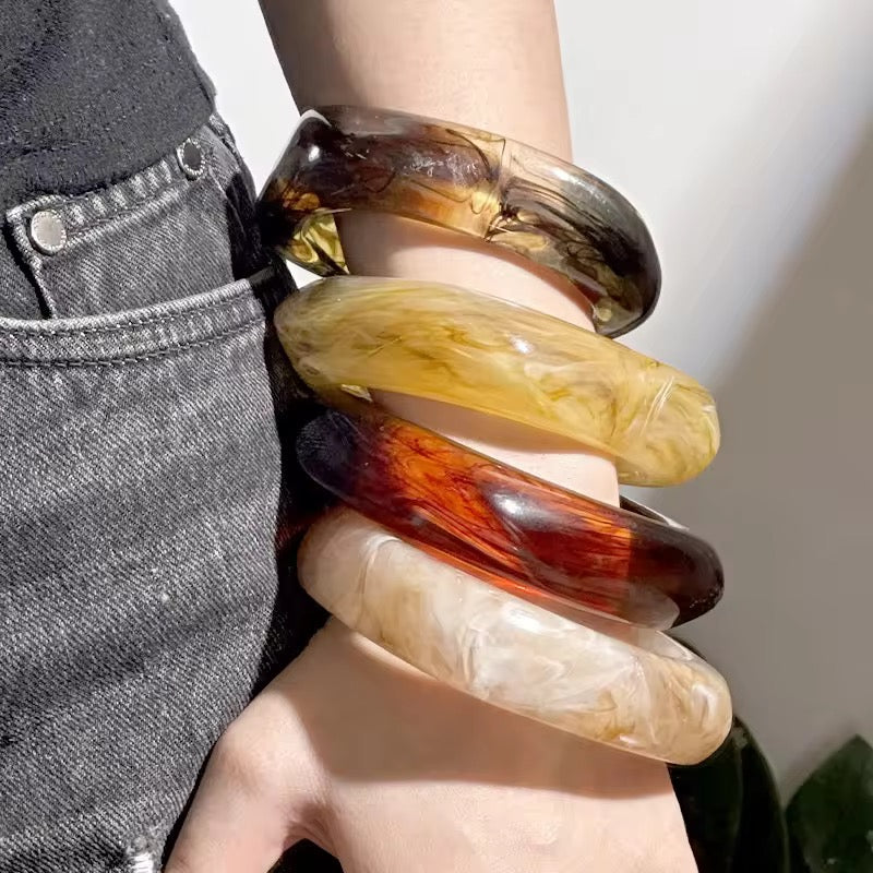 Neutral Resin bangles