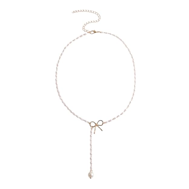 Minimal Bow Pendant Necklace ✨