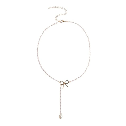 Minimal Bow Pendant Necklace ✨