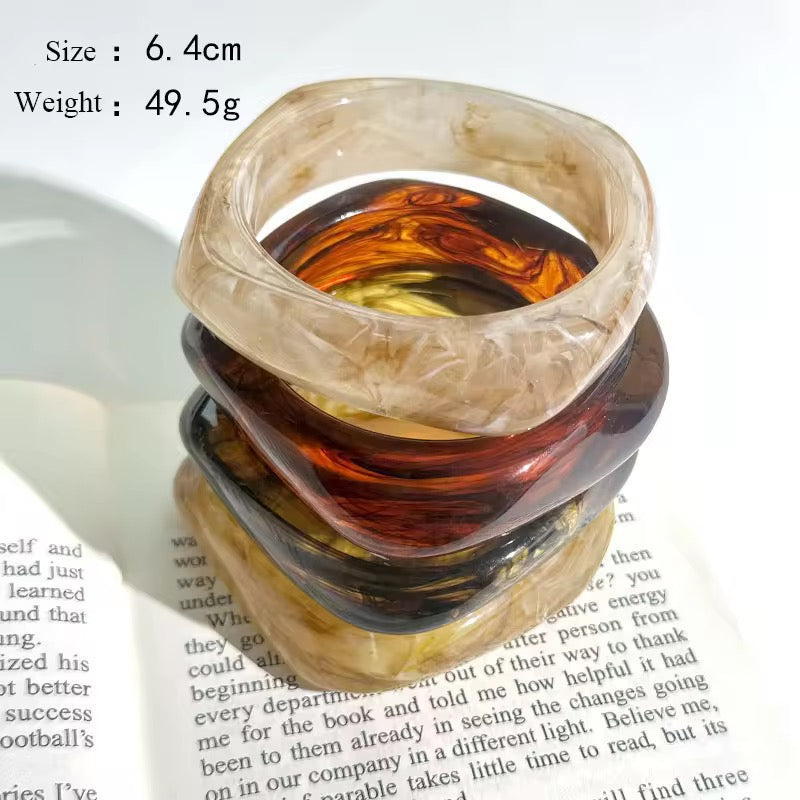 Neutral Resin bangles