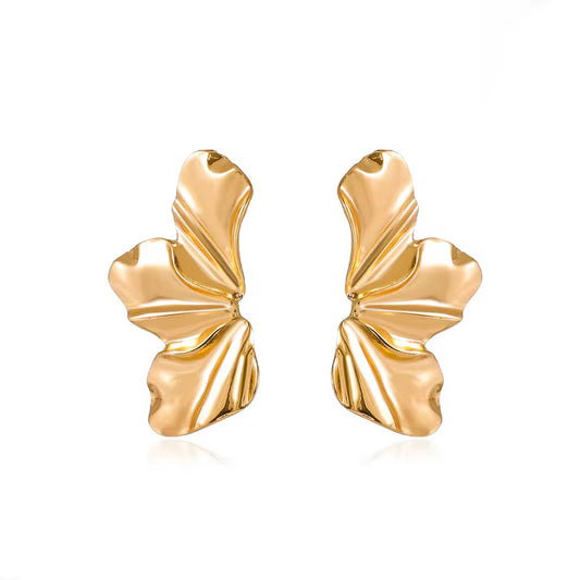Half flower earring