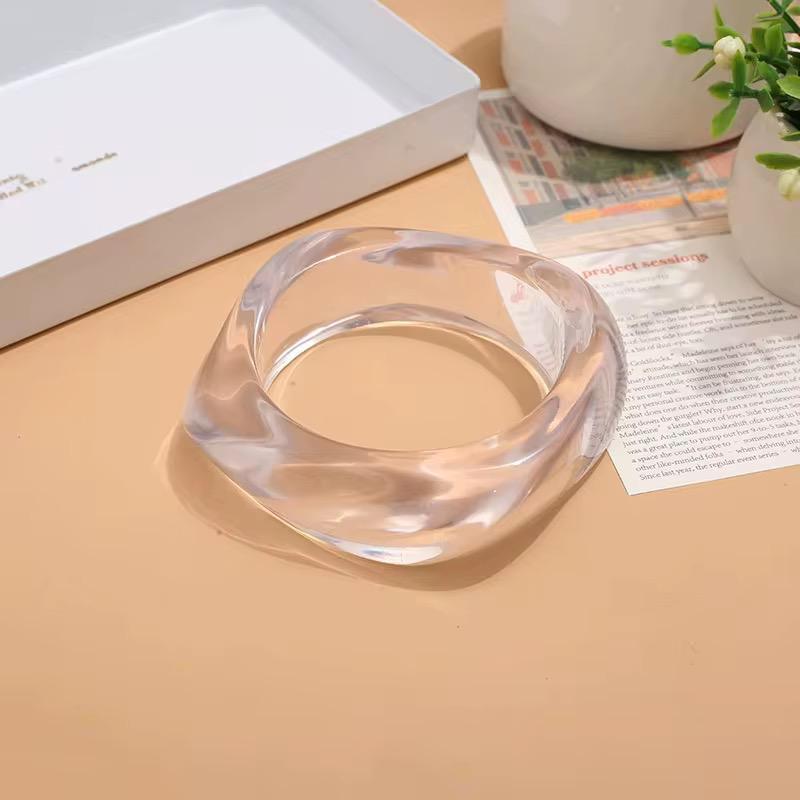 Vibrant Acrylic Resin Chunky Bangle Kada for Women & Girls